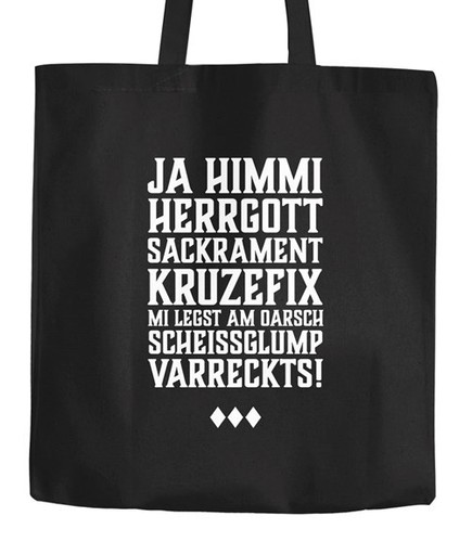 Jutebeutel himmi herrgott - jutebeutel,