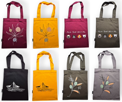 Baumwoll stofftasche mit - baumwoll,